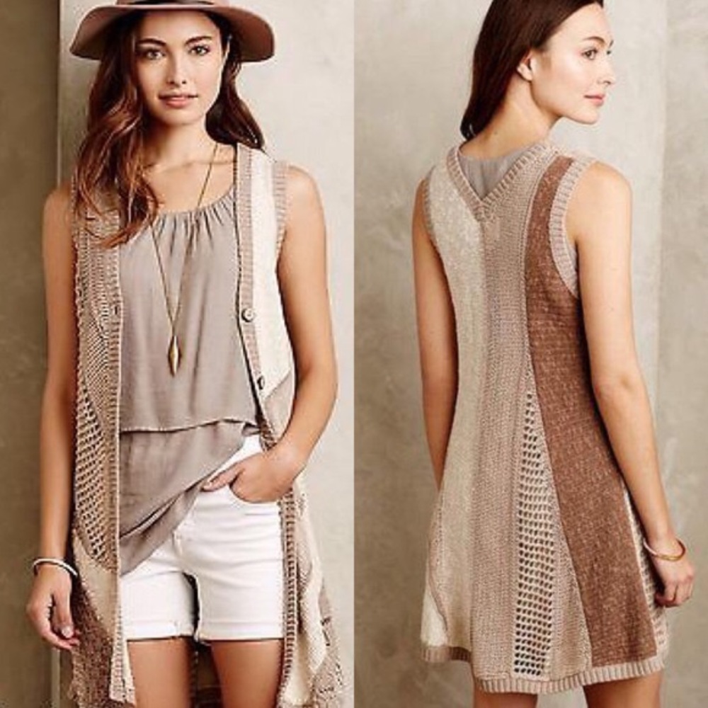 Anthropologie long knit vest or dress - Picture 1 of 5